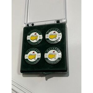 2004 Masters Augusta golf Ball Markers 4 Pack Phil Mickelson pga new collectable